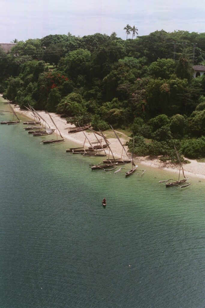 Traditional boats on Kilifi Creek